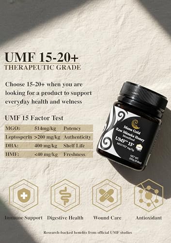 Manu Gold UMF 15+ Mānuka honey product detail